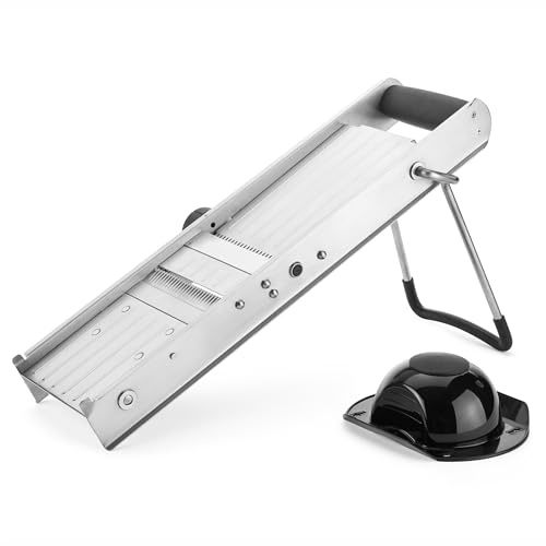 Mandoline Professionnelle Inox avec Régulateur Epaisseur - Pujadas - Acier inoxydable47 24x14mm