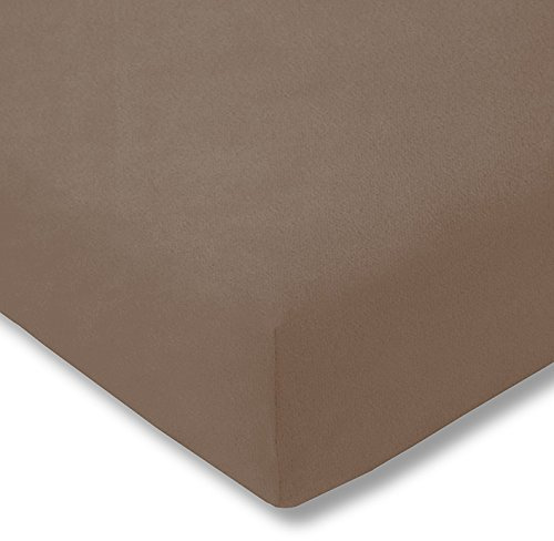 ESTELLA in Spugna Vellutato – Lenzuolo con Angoli, Lenzuolo con Angoli 90 X 200 – 100 x 200 cm in 25 Colori, Cotone, Bahama (095), 90x200 bis 100x200 cm