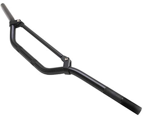 GUIDON 50 A BOITE REPLAY CROSS ALU DIAM 22,2mm L810mm H105mm NOIR MAT AVEC BARRE DE RENFORT