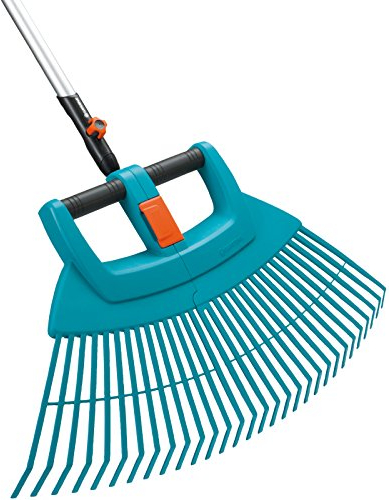 Advanced Gardena Combisystem Kunststoff Fan Laubrechen 2 x l Vario mit Holzgriff 1300 mm [1 Stück] – -