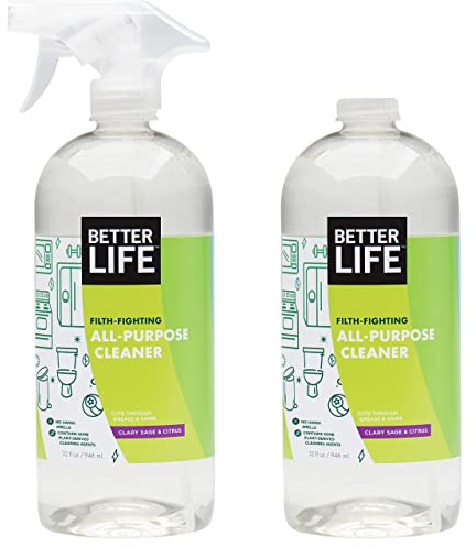 Better Life All-Purpose Cleaner, Clary Sage & Citrus, 32 ounces (2-pack) av Better Life