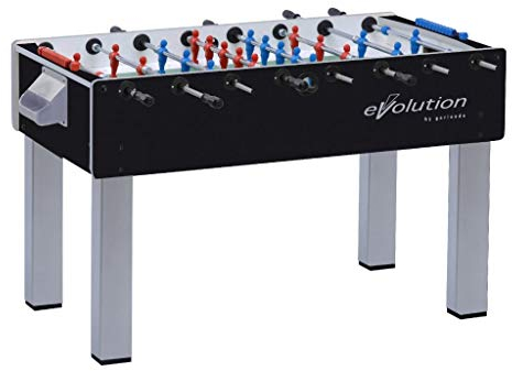 Garlando Calcio Balilla F-200 Evolution con Aste Uscenti Nero/Argento