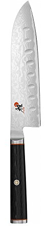 MIYABI Santoku-Messer, hohlkantig 5.5 Black/Stainless Steel
