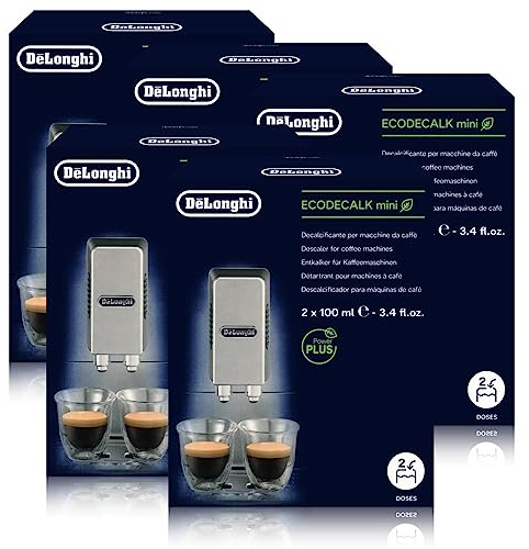 DeLonghi Decalcifier EcoDecalk, mini paquete económico, 10 x 100 ml, apto para cafeteras totalmente automatizadas, n.º 5513292821 Nokalk.