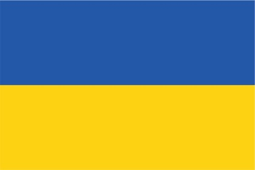 Kiwistar - Autoaufkleber Sticker Fahne Flagge Aufkleber 10cm Ukraine Flagge Länder Wappen Fahne Sticker Kennzeichen - Auto - Fahrrad - LKW