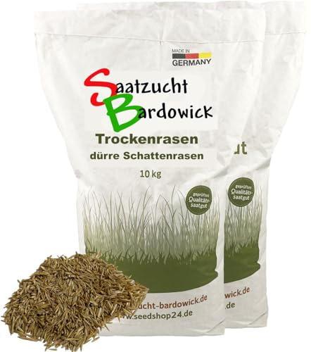 20kg für ca. 600 m² Schattenrasen dürreresistent Rasensamen Qualität Rasensaat Gras Grassamen