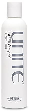 UNITE Hair – LAZER Straight Relaxing Fluid – Anti-Humidity Styling Fluid to Smooth, Straighten & Control Frizz – Thermal Protection – 8 Fl Oz
