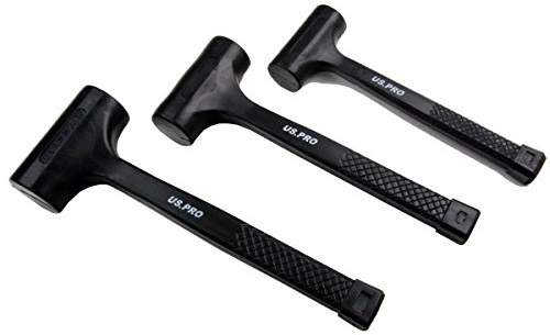 US Pro 3 x Dead Blow Hammer Set 1lb, 2lb and 3lb B1664