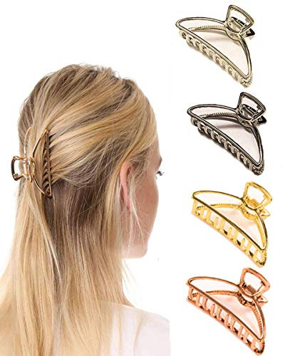 Confezione da 4 fermagli per capelli Artigli per capelli in metallo Accessori per capelli da donna per ragazze