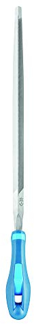PFERD 11275157 - Lima per sega triangolare stretta 150 mm, 2 su tre lati e tre bordi, con manico ergonomico per affilatura