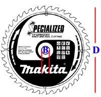 MAKITA B-09248 Specialized 165mm TCT Saw Blade for Wood