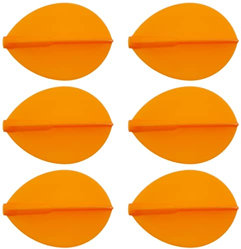 Fit Flight Cosmo Darts 6 Pack Pear Dart Flight (Orange)