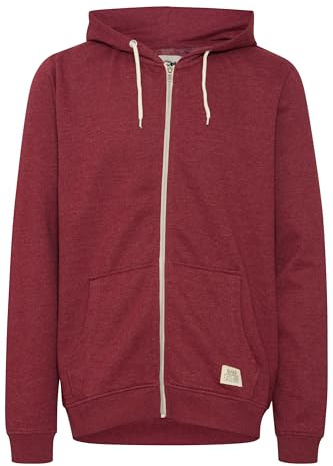 BLEND Sweatjacke huvtröja för män, Röd – Rot (Zinfandel 73006), M