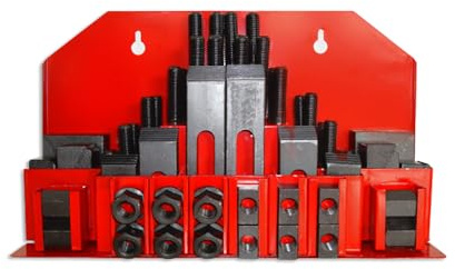Sogi Y170-12 kit di staffaggio per fresatrice e trapano a colonna - 58 pezzi - cava 12 mm