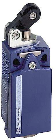 Schneider Electric XCKD2121P16 ex OsiSwitch Métal Interrupteur de position format standard, levier à galet plast H, 1NC+1NO, tête de piston, brusque, M16