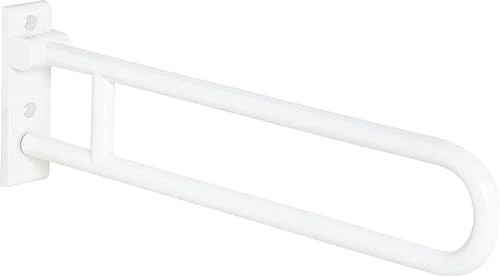 HEWI Stützklappgriff Serie 801 reinweiß Stahlkern L: 850mm