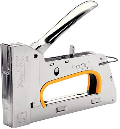 Rapid PRO R33 Handtacker - Kompakter Tacker aus Stahl für Holz und Stoffe, für Typ 13 Klammern (6-14 mm), Ergonomisch, Rückschlagfrei, Zum Polstern und Dekorieren
