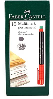 Faber-Castell 152521 - Marker Schwarz, Rot