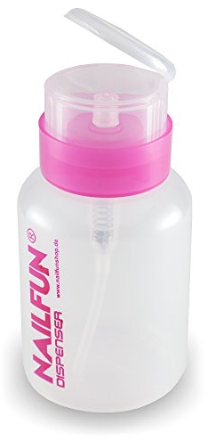 NAILFUN Botella Dosificadora 200 ml (Vacía) para Quitaesmalte etc.