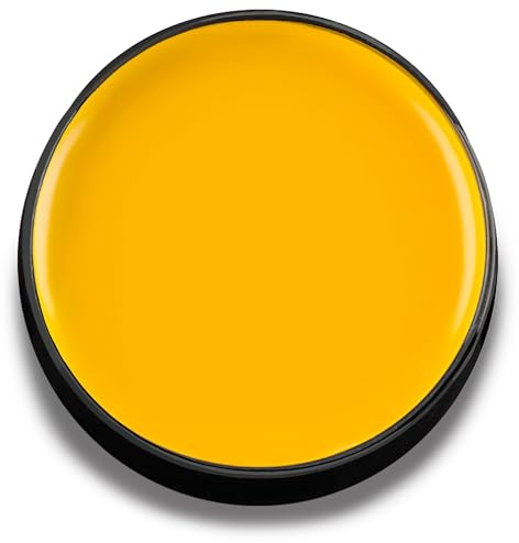 Mehron Make-up Color Cups | Bühne, Foundation, Gesichtsfarbe, Körperfarbe, Halloween Make-up | Greasepaint (14 g) (Yellow)