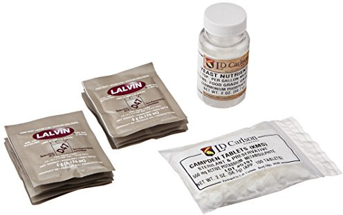 Oxalis Supply 2V-ARJG-B113 10 Pack D47 Wine Yeast, 2 Oz Yeast Nutrient, Potassium Campden 100 Tablets Bundle