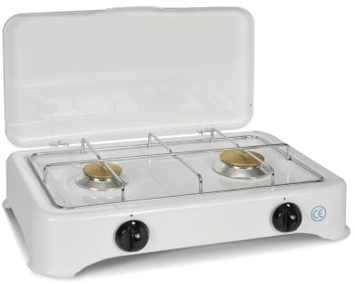 Kitchen chef estufa de gas de 2 fuegos 3400w 5326c-1