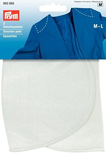 Prym 993865 Schulterpolster Halbmond PA M-L weiß