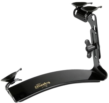 Ergoplay supporto per chitarra Johannes Tappert – ausilio ergonomico per chitarra classica – regolabile in altezza e inclinazione – nero – con ventose
