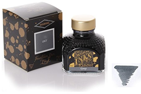 Diamine Ink,Grey,grau,Tinte im Tintenglas,80 ml