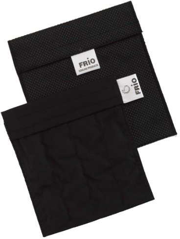 FRIO - Borsa isotermica per mantenere l'insulina, colore nero, 14 x 15 cm
