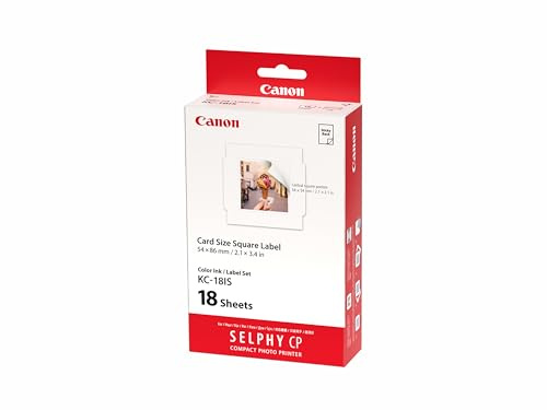 Canon KC-18 IS 5 x 5cm Sticker-Papier für Selphy Drucker