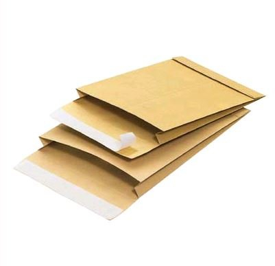 100 Stück Faltenversandtasche/Faltentasche B4 braun 140g