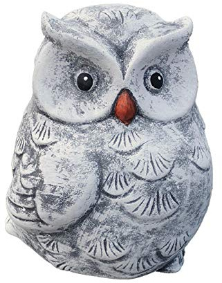 stoneandstyle Steinfigur Eule Hedwig, massiver Steinguss, Frost- und wetterfest