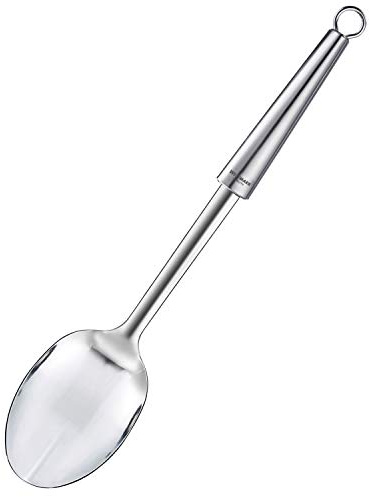 Westmark Gemüse-/Rühr-/Kochlöffel, Länge: 34,2 cm, Rostfreier Edelstahl, Glory, Silber, 18522270