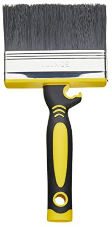 Fit For The Job 4 inch Block Brush, Masonry Brush for Rapid Painting with Smooth & Textured Masonry Paints on Brick, Breeze Block, Render, Pebbledash & More, Large Paintbrush