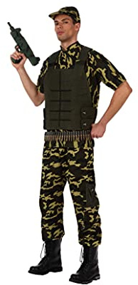 Atosa - Disfraz militar soldado camuflaje, M-L (10304)