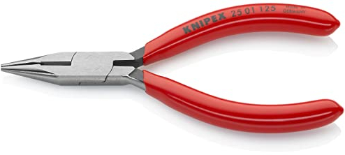 KNIPEX Pinza per meccanica, con becchi mezzotondi con tronchese, pinza per radiotecnici, 125 mm, 25 01 125
