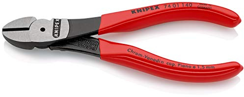 KNIPEX Kraft-Seitenschneider auf SB-Karte mit Kunststoff überzogen 140 mm, 74 01 140 SB
