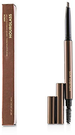 Hourglass Arch Brow Sculpting Pencil. Dark Brunette Shade Mechanical Eyebrow Pencil for Shaping and Filling.
