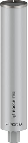 Bosch Accessories 2608601366 Couronne de forage diamantée à eau 1 1/4 UNC best for concrete 102 mm 450 mm 9 segments 11,5 mm Bleu