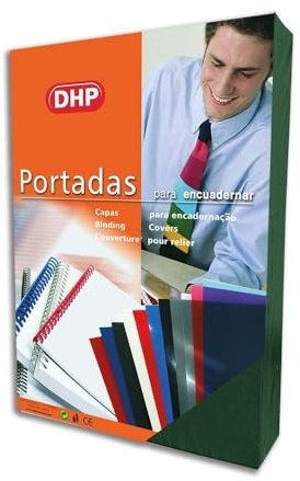 Packung mit 50 Einbanddeckeln, Nr. 8, Format A4, 1.000 g/m², Grün