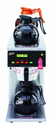 Wilbur Curtis G3 Alpha Decanter Brewer 64 Oz Coffee Brewer, 3 Station, 1 Lower, 2 Upper Warmers - Commercial Coffee Brewer - ALP3GT12A000 (Each)