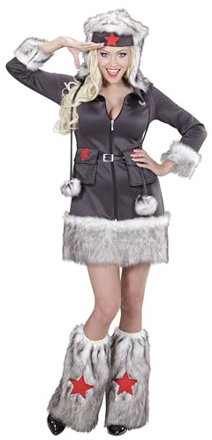 W WIDMANN MILANO Party Fashion - Kostüm Nikita, Kleid, Hut, Stulpen, Russin, Karneval, Mottoparty