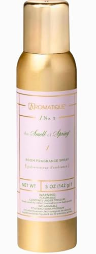 Aromatique The Smell of Spring Aerosol Room Spray 5oz - Home Fragrance, Long Lasting Room Air Freshener Home Spray Deodorizer Xmas Christmas Gifts Notes of Hyacinth, Jasmine, Rose, Vanilla