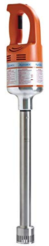 Dynamic 600 W Master Turbo Hand Blender MX120UK, Orange, Shaft: 410 mm, Capacity: 100 Litre, Stainless Steel Titanium Coated Blade, Professional Stick Blender, Speed: 3000-9500 RPM, CM237