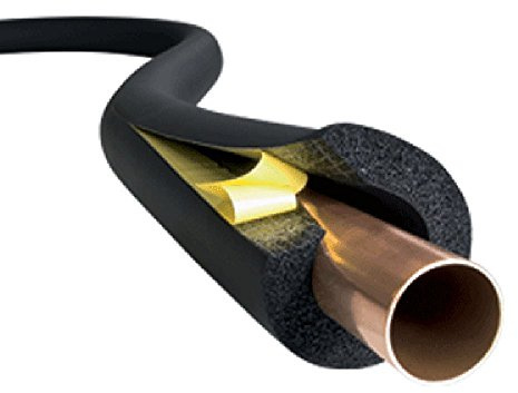 Armaflex Self Seal Pipe Insulation Lagging Black Nitrile Foam Class O 2m-28mm-19mm-Wall