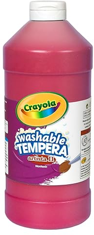 Crayola Tempera-Farbe, waschbar, Rot, 900 ml