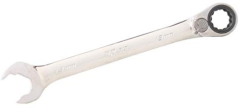 SP TOOLS, Llave combinada de trinquete reversible con horquilla Speedopen – 18 mm, SP17709
