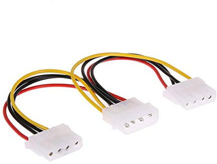 NEORTX Molex maschio a 2 porte Molex IDE femmina, cavo adattatore splitter a Y per PC, ventola di raffreddamento CD driver hard disk