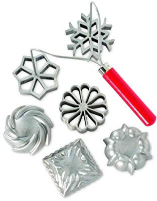 Nordic Ware 01300 svenska rosetter & Timbale set, aluminium, silver